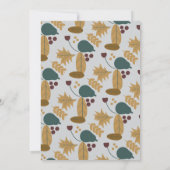 Invitation Couronne de mariage d'automne classique  (Dos)