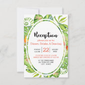 Invitation Couronne de mariage de réception de l'île de feuil (Devant)