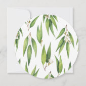 Invitation Couronne de mariage de saule en fleurs Enregistrer (Dos)