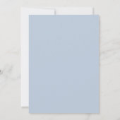 Invitation Couronne de mariage Dusty Blue Rose (Dos)