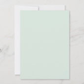 Invitation Couronne de mariage en mint à rouille (Dos)