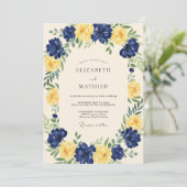 Invitation Couronne de Mariage Fleur de Moutarde (Debout devant)