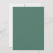 Invitation Couronne de mariage florale sage (Dos)
