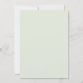 Invitation Couronne de mariage Indigo Mint (Dos)