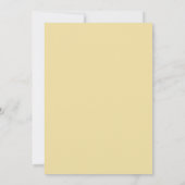 Invitation Couronne de mariage jaune pâle sarcelle (Dos)