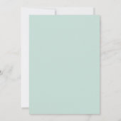 Invitation Couronne de mariage lilas menthe (Dos)