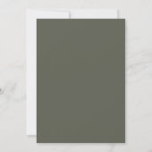Invitation Couronne de mariage Luxe Olive Bleuet (Dos)