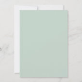 Invitation Couronne de mariage Menthe Mousse de Mer (Dos)