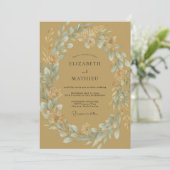 Invitation Couronne de mariage Ocbre Pervenche (Debout devant)