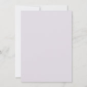 Invitation Couronne de mariage Periwinkle Warm Peach (Dos)