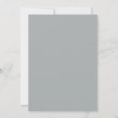 Invitation Couronne de mariage rose gris (Dos)