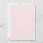 Invitation Couronne de mariage rose sarcelle moderne (Dos)