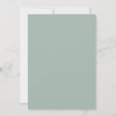 Invitation Couronne de mariage Sage Indigo (Dos)
