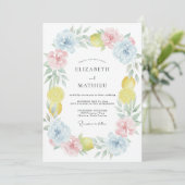 Invitation Couronne de mariage Sky Lemon (Debout devant)