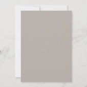 Invitation Couronne de mariage taupe et bleuet (Dos)