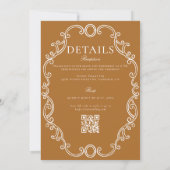 Invitation Couronne de mariage victorienne (Dos)