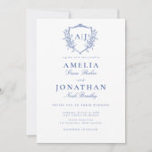 Invitation Couronne de mariage victorienne (Devant)