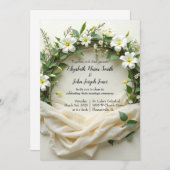 Invitation Couronne de mariée Lily (Devant / Derrière)
