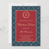 Invitation Couronne de monogramme classique pour la fête de N (Devant)