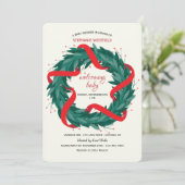Invitation Couronne de Noël (Debout devant)