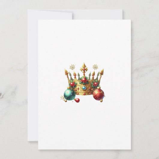 Invitation couronne de noel (Devant)