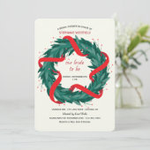 Invitation Couronne de Noël (Debout devant)