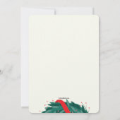 Invitation Couronne de Noël (Dos)