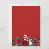 Invitation Couronne de Noël à l'aquarelle Fête de fin d'année (Dos)