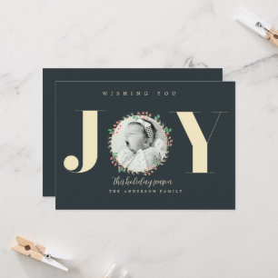 Invitation Couronne de Noël Annonce Naissance Bébé