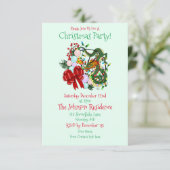 Invitation Couronne de Noël du dragon chinois (Debout devant)