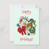 Invitation Couronne de Noël du dragon chinois (Dos)