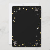 Invitation Couronne de Noël élégamment chic (Dos)
