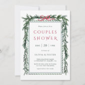 Invitation Couronne de Noël en pin pour la Saint-Valentin (Devant)