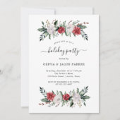 Invitation Couronne de Noël | Fête Florale (Devant)