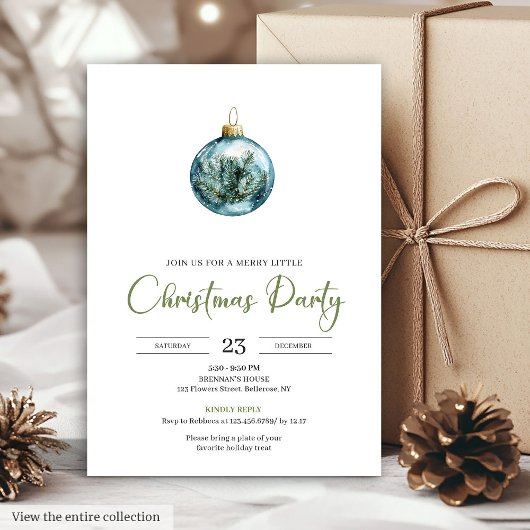 Invitation Couronne de pin rustique boho élégante pour le dîn