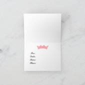 Invitation Couronne de princesse (Intérieur)