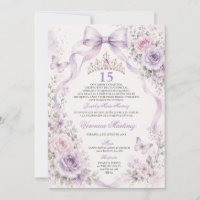 Couronne de princesse Quinceañera fleur violette 1