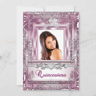 Invitation Couronne de Quinceañera 15e Anniversaire Rose Arge