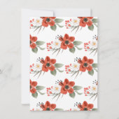 Invitation Couronne de renardeau bébé à l'aquarelle pour fête (Dos)