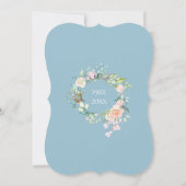 Invitation Couronne de roses d'été pour les 60 ans / 75 ans d (Dos)