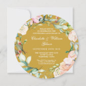 Invitation Couronne de roses pour le 50e anniversaire de mari (Dos)