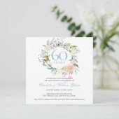 Invitation Couronne de roses pour le 60e / 75e anniversaire d (Debout devant)