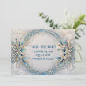 Invitation Couronne de Save the Date inspirée de l'Art Déco r (Debout devant)