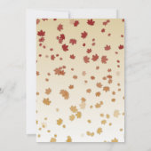 Invitation Couronne de Thanksgiving Grateful Simple Feuilles (Dos)