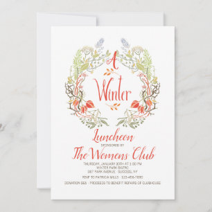Invitation Couronne d'Hiver