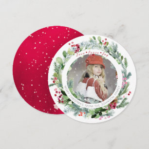 Invitation Couronne d'hiver de PixDezines pour les vœux de No