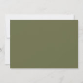 Invitation Couronne d'olive aquarelle rustique Save the Date (Dos)