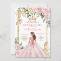 Couronne Douce Rose Pâle Princesse Fille Quinceañe