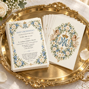 Invitation Couronne élégante de Marie pour le mois de mai Mon