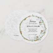 Invitation Couronne élégante pour toutes les occasions (Devant / Derrière)